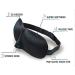 3D Contoured Black Eye Mask for Comfortable Air Travel and Rest with Ear Plugs - Buy Online on GoSupps.com