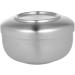 Minkissy Metal Holder Set - 2 Cream-Colored Care Lids Bowls for Hairdressers | Polished Gift for Men | Perfect for Razors - 11x11x6.5cm - Buy Online on GoSupps.com