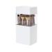 Obahdirry Receive 1 Bucket of Desktop Makeup Brush Wipe Boxes Eye Shadow Brush Lipstick Cosmetics Eyeliner Brush Pot
