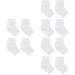 FOMIYES 6 Pairs Cracked Heel Socks Heel Anti-Crack Socks Heel Protector Socks Gel Foot Socks Moisturizing Socks Moisturizing Gel Socks Anti Cracked Feet Men and Women Ankle Socks White