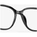 Qinzhenz +350 Large Square Reading Glasses - Anti-UV Anti-Blue Light Flat Lighting Mirror for Presbyopia - Black Color - Buy Online on GoSupps.com