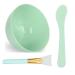 GBSTORE Face Mixing Bowl Set  DIY Facial-masks Mixing Tool Kit With Silicone Bowl Silicone Brushes Spatula (Green)