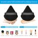 Ainiv 4PCS Black Cotton Soft Triangle Wedge Makeup Powder Puffs - Ideal for Loose Powder & Mineral Powder - Cosmetic Foundation Sponge Tool - Buy Online on GoSupps.com