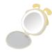 HURRISE Lighted Mirror Lightweight Mirror with Lights Travel Mirror 3000mAh USB Power Bank Compact Mirrors Travel Use for Home Use Touch Up Daily Use (Yellow) - Buy Online on GoSupps.com