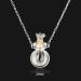 Memorial Sacific Hall Crown Stopper Heart Glass Necklace - Urn Jewelry for Ashes with Essential Oils | 60cm Mini-Glass Souvenir - Buy Online on GoSupps.com