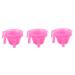 9 pieces blending hair color bowl hair tint cup dyeing bowl hair bleaching bleeaching household salon hair bowl hair dye bowls tool kit mixing bowl soft plastic 16x14cmx3pcs pink x 3 pieces.