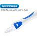 Q-Grips Earwax Removal Kit - Spiral Reusable Silicone Tool with 16 Replacement Heads for Adults and Kids (Blue) | Smallwoods TS - Buy Online on GoSupps.com