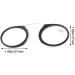 Buy Armless Reading Glasses for Men & Women - Slim Flat Nose Glasses in Mini Portable Case - Stylish Black Design - Buy Online on GoSupps.com