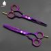 HUNTERrapoo 5.5 inch purple Stainless steel Hair cutting scissors kit thinning Shears for hairdressing barber scissors kit - Buy Online on GoSupps.com