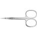 nippes Solingen Cuticle Scissors with Curved Tip for Left-Handed Users Nickel-Plated 9 cm with Clasp Straw and Hardened Tip Pedicure and Manicure for Removing Unnecessary Cuticles