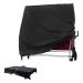 Epicover Table Tennis Table Cover 210D Ping Pong Table Cover Waterproof Polyester Taffeta Fabric Table Tennis Cover Fits Regulation Size Tables for All Weather Protection, 72.83 x 64.96 x 27.55in