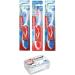 3-Pack Colgate Portable Folding Soft Toothbrushes & 50-Pack Dental Floss Sticks - Travel Essential Set - Buy Online on GoSupps.com
