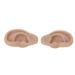 Uxsiya Ear Model Realistic Practice Experience Widely Used Reusable Silicone Ear Model for Ear Piercing Teaching(Deep Skin Color)