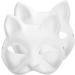 Buy Ifundom White Fox Masks - 6 Pack Paper Cat Half-Face Masquerade for Halloween & Carnival - Buy Online on GoSupps.com
