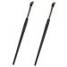 KALLORY 2pcs Eyebrow Brush Eye Makeup Eyeliner Brush Slanted Thin Eyeliner Brush Qingxian Miss Eyes 16X1CM As Shown
