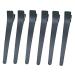 Poniks Hair Clip Set - 6 Black Plastic Hair Clips for Professionals | 12 cm Hairdressing Essentials - Buy Online on GoSupps.com