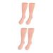 POPETPOP 2 Pairs Exfoliating Moisturizing Socks Moisturizing Booties Knee High Heels Gel Socks for Cracked Feet Spa Gloves and Socks Foot Moisturizing Socks Girls Socks Women's Socks Sebs