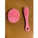 Silicone Face Scrubber Exfoliator for Poree Cleansing Pad (Pink)