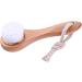 Facial Cleansing Brush Manual Face Brush Bamboo Charcoal Bristles Wooden Handle for Washing Face Deep Pore Exfoliation Wash Makeup Massaging Brush - Buy Online on GoSupps.com