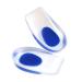 Heel Liner GEL Shock Absorption Shoe Lift Heel Protectors Adult Breathable Stand for Plantar Fasciitis and Heel Blister Prevention(Blue X-Large)