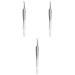 Baluue 9 Pcs Clip Comedone Tweezers Blackheads Pimple Extractor Tool Remover Stainless Steel Silver