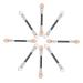 Hemoton 50pcs Women Eyeshadow Brush Eyeshadow Sponge Brush Tipped Oval Makeup Tool Makeup