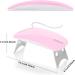 BAQI Mini UV LED Nail Lamp - Portable 6W USB Nail Dryer for Gel Polish - Pink Mouse Shape Pocket Nail Art Tool for Home and Salon Use - Buy Online on GoSupps.com