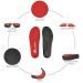 High Arch Support Inserts for Plantar Fasciitis - Orthotic Insoles for Men and Women - Soft Cushion Pad for Foot Pain Relief - Size M 9-9.5 / W 11-11.5 - RED - Buy Online on GoSupps.com