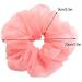 Daisy Del Sol 5 Pack Sheer Organza Pastel Color Hair Scrunchies - Assorted Earthy Tones - Buy Online on GoSupps.com