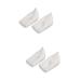 NOLITOY 2 Pairs Heel Lift Pads Silicone Heel Guards Inserts Pads Shoe Insole Heel Pads Height Increase Insole Socks Heel Cushion Internal Heightening Booster Pad White