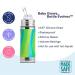 Pura Kiki 11oz Stainless Steel Straw Bottle with Sleeve - 100% Plastic-Free, MadeSafe Certified, Silicone Straw for Kids, Pink Swirl - Buy Online on GoSupps.com