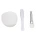 Soft Mask Bowl Set with Soft Brush Portable Face Mask Mixing Tool Kit for DIY Mask Avocado Clay Detoxifying