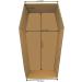 petbye XL Cardboard Animal Coffin Natural - 60 x 36 x 21 cm Pet Coffin for Funeral and Earth Funeral Pet Solid Cardboard Animal Coffin Extra Stable Gr. XL - Buy Online on GoSupps.com