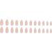 SINLOV Almond False Nails Glitter Press on Nails Nude Long Acrylic Art Full Cover Fake Nails Pink Gradient French Fake Nails for Women and Girls - Buy Online on GoSupps.com