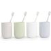 Partykindom Natural Sensitive Toothbrush Set - 4 Pack Eco-Friendly Hand Toothbrushes for Household Use | International Shipping Available - Buy Online on GoSupps.com