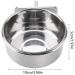 Ftvogue Adjustable Stainless Steel Parrot Feeder - Hanging Food & Water Cups for Bird Cages | Purchase Internationally - Buy Online on GoSupps.com