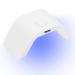 Mini UV LED Nail Lamp 2W Portable Nail Dryer Single Finger Gel Nail Polish Curing Lamp Electric Manicure Machine with USB Cable (White)