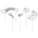 Schnooridoo Cake Topper Cake Decorating Cake Decoration Wedding Birthday (Set Unicorn)