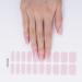 Semi Cured Gel Nail Strips 20 Stickers - Nude Pink | ZAHRVIA Self-Adhesive Salon Nail Wraps for UV/LED Lamp - Long Lasting - Buy Online on GoSupps.com