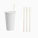 200 PHA Straws | Decomposable Straws | MR USA Straws | Made in USA Straws | 7.75 inch Drinking Straws | Biodegradeable Plastic Straws | Compostable Straws White