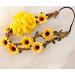 OdetoJoy Sunflower Headband - Vintage Floral Hair Accessories for Women & Brides | Wedding Flower Crown & Hair Vine - Buy Online on GoSupps.com