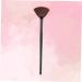 Highlighter Brush - Fan Shaped Makeup Brush with Wooden Handle for Liquid Blush Foundation and Face Powder - Perfect for Flawless Blending - Buy Online on GoSupps.com