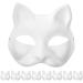 Zerodeko Cat Masks | 9-Piece White Fox DIY Halloween Half-Face Masks | Animal Masquerade Cosplay Accessories - Perfect for Easter Tinkering - Buy Online on GoSupps.com