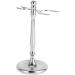 Lefeda Simply Men's Shaving Brush & Razor Organizer - Silver 6.5x15.5cm | Clean Beard Tool Stand for Home Use - Buy Online on GoSupps.com