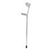 Crutch Retractable Anti-Skid Walking Stick Aluminum Lightweight Medical Auxiliary Cane with Ergonomic Grip Comfortable on Elbow Silver Crutches Hello Independence