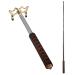CENMO Retractable Billiards Pool Cue Stick Bridge with Brass Bridge Head, Billiards Pool Cue Accessory Retractable Bridge with Low Brass Head