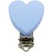 GLASSNOBLE Pacifier Clip | BPA Free Silicone Heart Chain Holder | Teether & Nursing Clips in Pink Rose - Safe for Babies - Buy Online on GoSupps.com