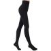 Evolyline 20-30MMHG Medical compression tights for women men long class II with closed toe graded compression lipedema black s