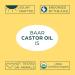 Baar Palma Christos Organic Castor Oil Cold-Pressed Hexane-Free USDA Certified for Skin Hair Massage & Castor Oil Packs Glass Amber Bottle 8 oz. 8 Fl Oz (Pack of 1) - Buy Online on GoSupps.com