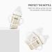 Toddmomy Infant Feeding Bottle Holder - 2pcs Silicone Handle for Standard Baby Bottles (White) - Buy Online on GoSupps.com